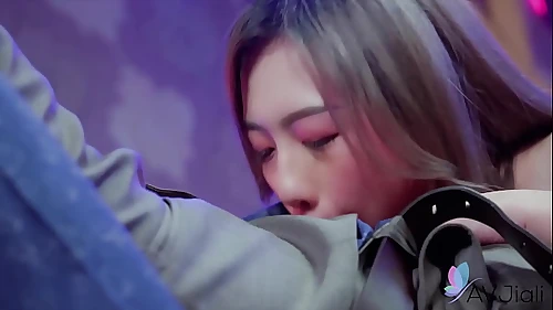 Chinese hot girl Lin Siyu is sucking dick and getting nailed hard.